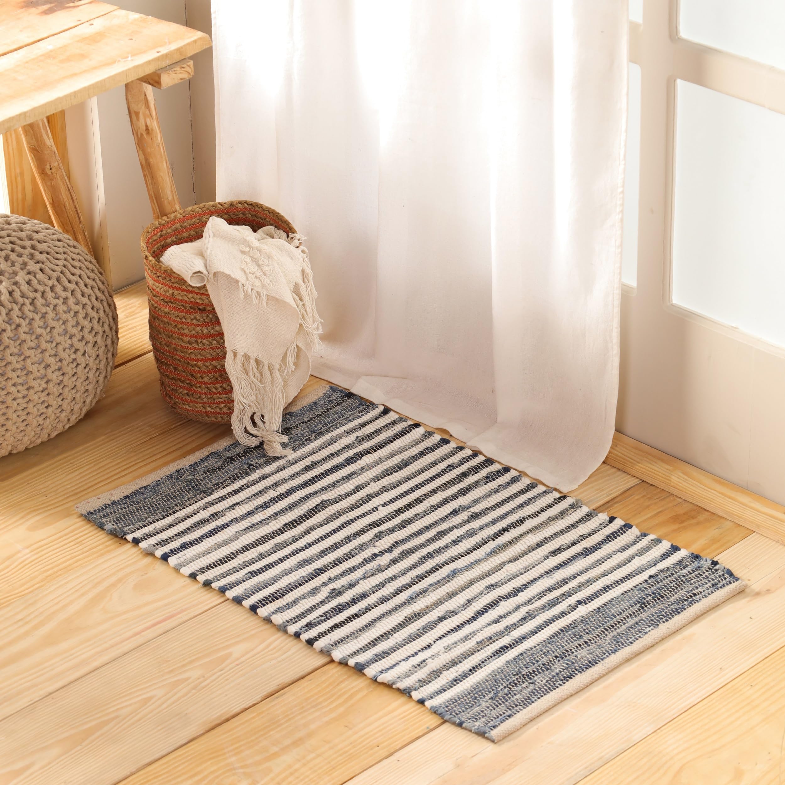 Amazon.com: HOMEMONDE Denim Rag Rug 20